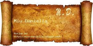 Miu Daniella névjegykártya
